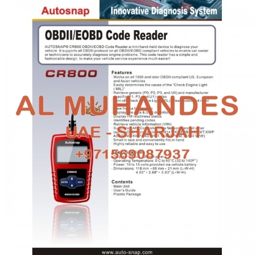 Autosnap CR800 OBDII EOBD MINI Code Reader