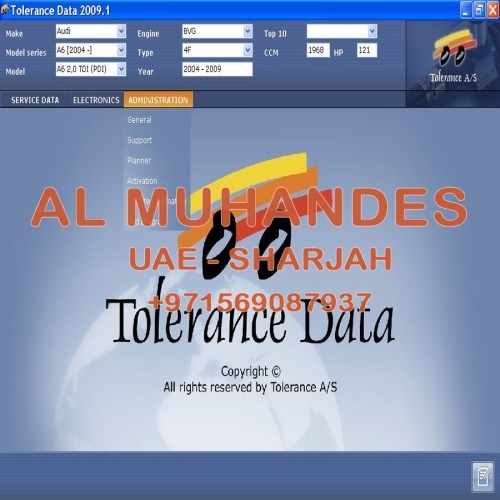 Tolerance Data 2009.2