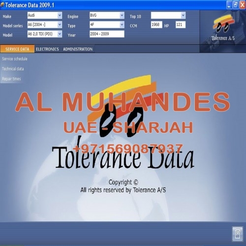 Tolerance Data 2009.2
