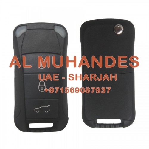 Flip Remote Key Shell 3 Button for Porsche