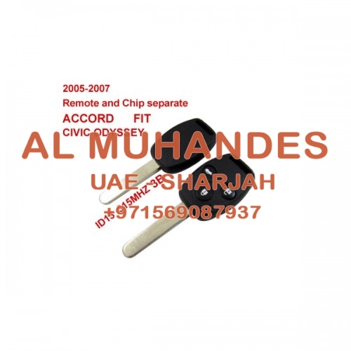 2005-2007 Remote Key 3 Button and Chip Separate ID:13 (315MHZ) for Honda