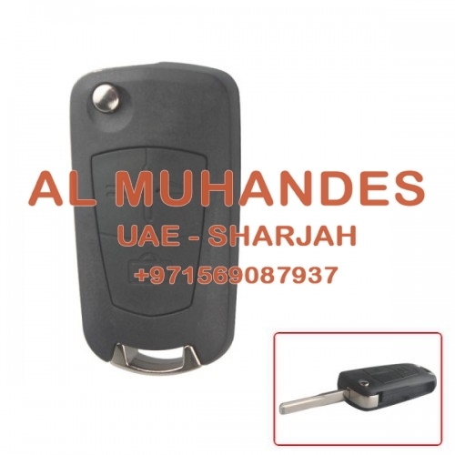 Modified Flip Remote Key Shell 3 Button (HU43) for Opel 5pcs/lot