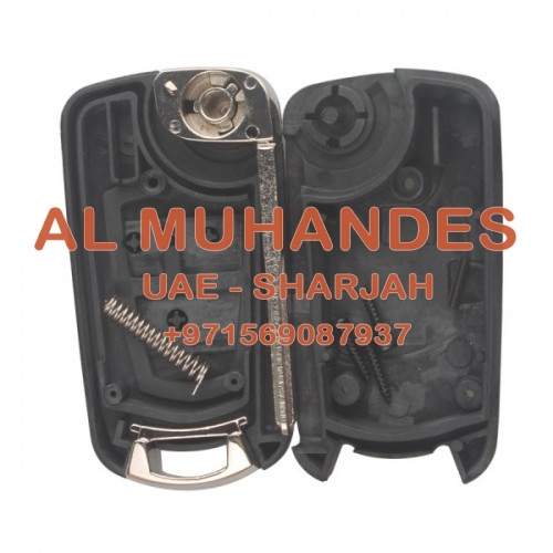 Modified Flip Remote Key Shell 3 Button (HU43) for Opel 5pcs/lot