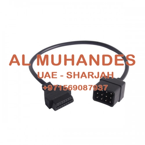 Renault 12 Pin OBD to OBD2 Female Connector Adapter