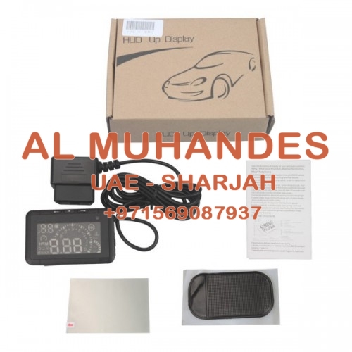 LED Car HUD Head Up Display With OBD2 Interface Plug & Play Speeding Warn System W01