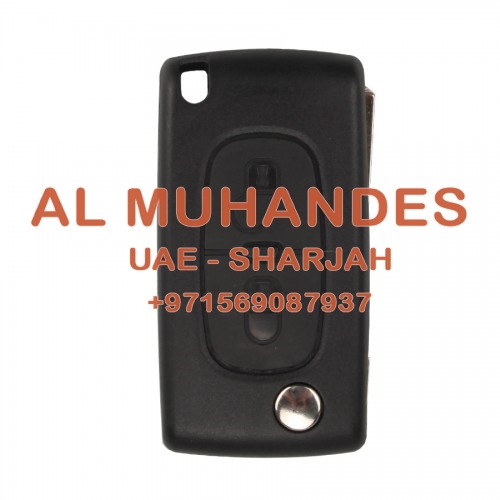 Remote Key Shell 2 Button (Without Battery Location) For Peugeot Flip 10pcs/lot