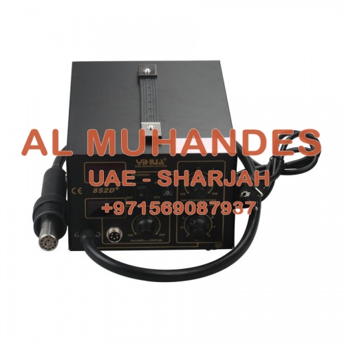 2 in 1 SMD Soldering Rework Station Hot Air & Iron 852D+ 5Tips ESD PLCC BGA