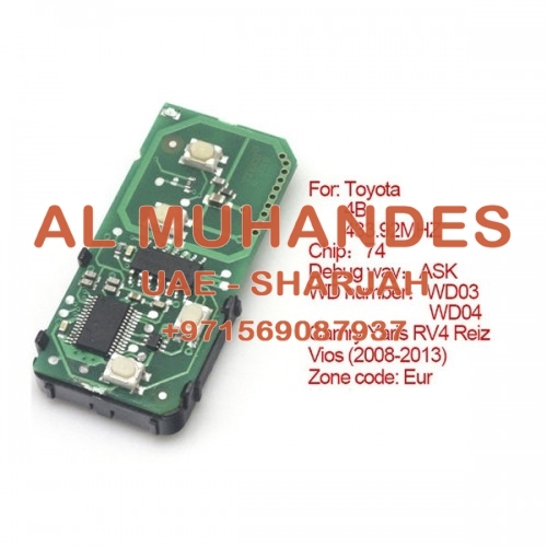 Smart Card Board 4 Buttons 433.92MHZ Number 271451-5290-Eur For Toyota