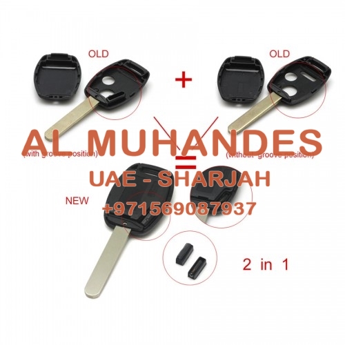Remote Key Shell 2 Button for Honda 5pcs/lot