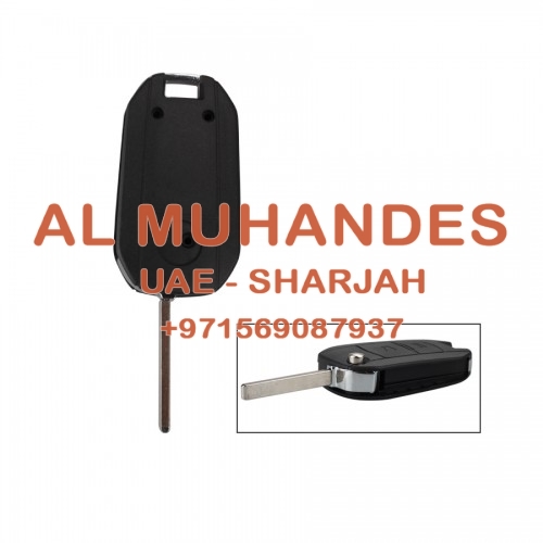 Modified Flip Remote Key Shell 2 Button (HU100) For Opel 5pcs/lot