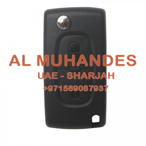 Remote Key 2 Button 433MHZ HU83( with groove) for Citroen