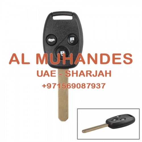 Remote Key 3 Button and Chip Fit ACCORD For 2005-2007 Honda FIT CIVIC ODYSSEY