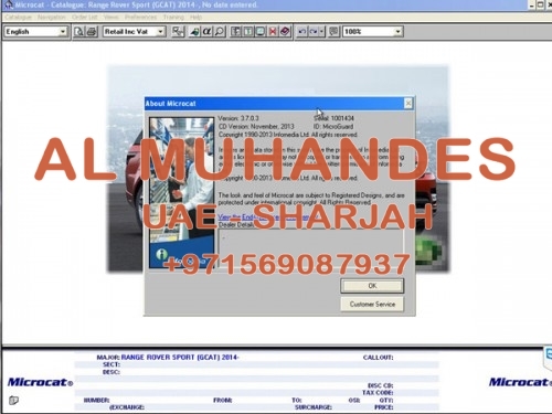 NEW & Latest  Microcat Electronic Parts Selling System 2013.07 For Land Rover