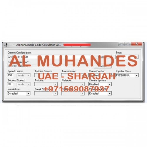ALPHANUMERIC CODE CALCULATOR for IVECO Work on Win XP/Vista/7