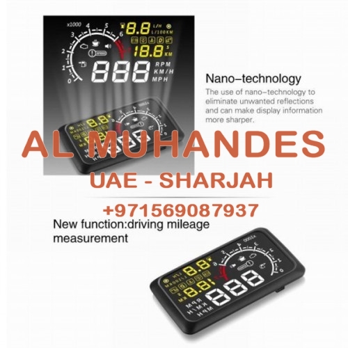 Bluetooth Version 5.5" X3 Large Screen Car HUD Head Up Display With Built-in ELM327 Module