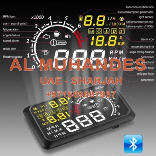 Bluetooth Version 5.5" X3 Large Screen Car HUD Head Up Display With Built-in ELM327 Module