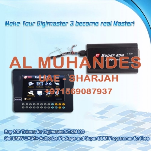 Buy 300 Tokens for Digimaster3/CKM100 Get BMW CAS4+ Authorize Package and Super BDM Programmer for Free Promtion