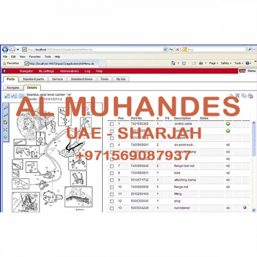 Renault Trucks Impact 2015A Spare Parts Catelogue