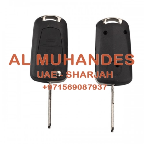 New Modified Flip Remote Key Shell 2 Button (HU46) for Opel 5pcs/lot