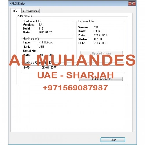 ATMEGA64 Repair Chip Update XPROG-M Programmer from V5.0/V5.3/V5.45/V5.50 to V5.55 Full Authorization (Including CAS4) with Stable Software