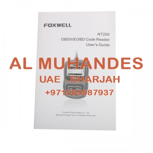 Foxwell CAN OBDII/EOBD Code Reader NT200 Support Multi-Languages and Update Free Lifetime