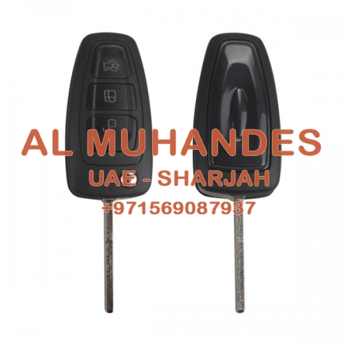 3 Button Remote Key With 433mhz (Black) Made In China for Ford