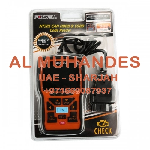 [US Ship No Tax] Foxwell NT301 CAN OBDII/EOBD Code Reader Support Multi-Languages