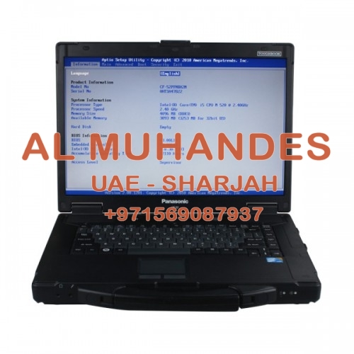 Second Hand Panasonic CF52 Laptop for Porsche PIWS2 Tester II (No HDD included)