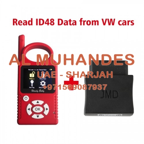 Handy Baby Hand-held Auto Key Programme Plus JMD Assistant OBD Adapter Read ID48 Data from VW Cars Add 96 Bit 48 Online Copy Free