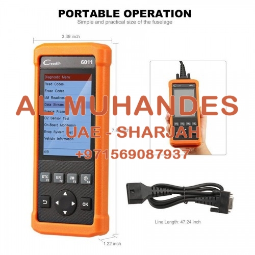 Launch CReader 6011 OBD2/EOBD Diagnostic Scanner with ABS and SRS System Diagnostic Functions