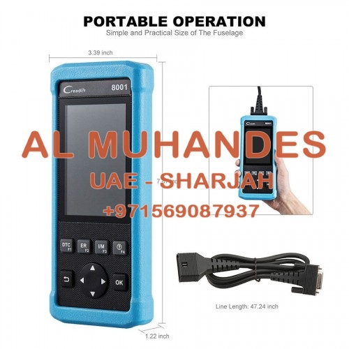 New Launch DIY Code Reader CReader 8001 CR8001 Full OBD2 Scanner with Oil Resets Service