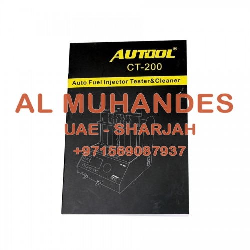AUTOOL CT200 Ultrasonic Fuel Injector Cleaner & Tester Support 110V/220V with English Panel