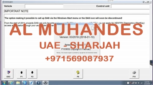 V2018.3 MB SD Connect Compact C4 Software with Free DTS Monaco & Vediamo WIN7 500GB HDD DELL D630
