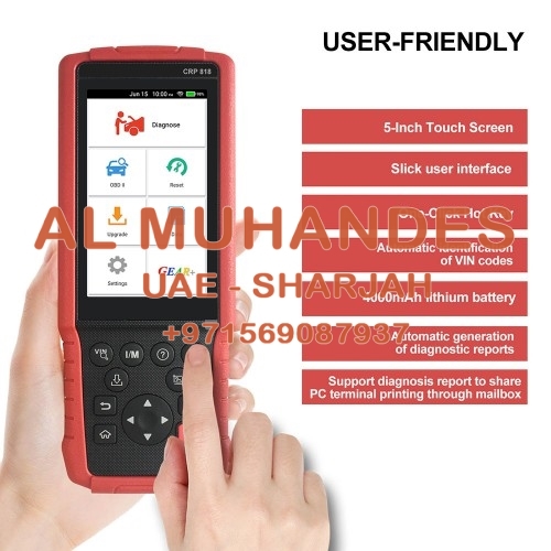 Launch CRP818 Full-System OBD2 Diagnostic Tool for European Cars Free Update Online