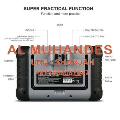 [UK Ship]Autel MaxiCOM MK808BT OBD2 Diagnostic Scan Tool ABS SRS EPB DPF BMS SAS TPMS IMMO MK808 Code Reader