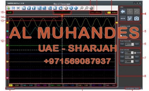 Hantek 1008A 8 Channel PC Oscilloscope/DAQ/8CH Generator