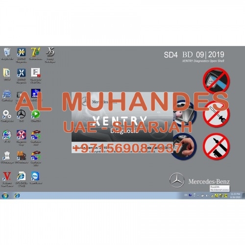 V2019.9 MB Star Diagnostic SD Connect C4 256G SSD Supports HHT-WIN Vediamo and DTS Monaco