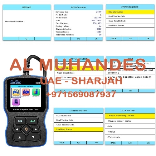 [US/UK Ship] Creator C310+ Code Scanner for BMW/Mini Multi System Scan Tool V11.7 Update Online
