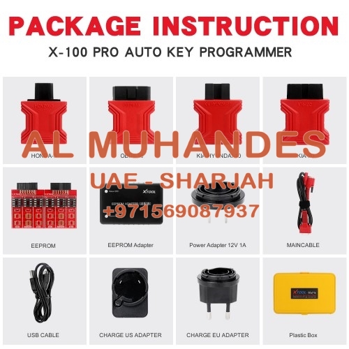 [US/UK Ship] XTOOL X100 Pro2 Auto Key Programmer with EEPROM Adapter Support Mileage Adjustment