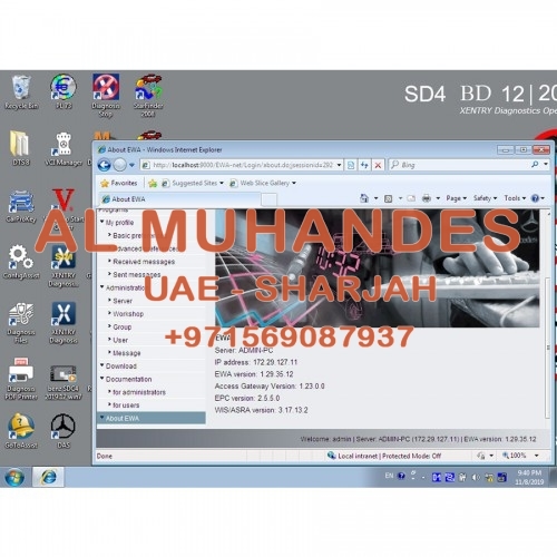 V2019.12 MB Star Diagnostic SD Connect C4 DELL 500G HDD Supports HHT-WIN, Vediamo and DTS Monaco