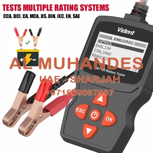 Vident iBT100 12V Battery Analyzer for Flooded, AGM,GEL 100-1100CCA Automotive Tester Diagnostic Tool