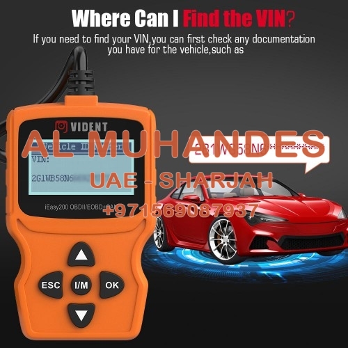 VIDENT iEasy200 OBDII/EOBD+CAN Code Reader for Vehicle Checking Engine Light Car Diagnostic Scan Tool