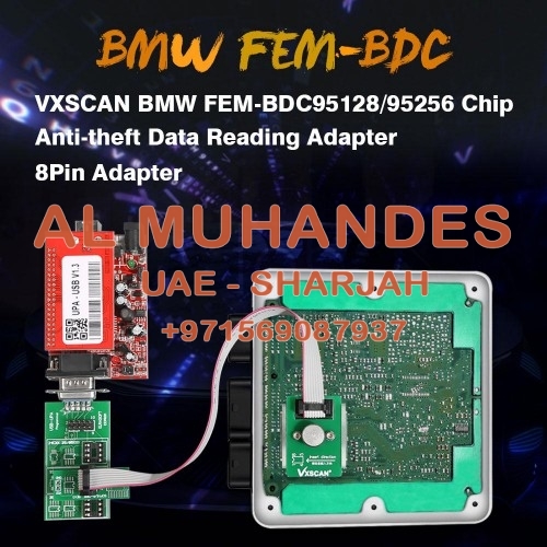 VXSCAN 8Pin Adapter BMW FEM-BDC 95128/95256 Chip Anti-theft Data Reading Adapter Work with VVDI Prog/CG Pro 9S12/Orange5/iProg+ /UPA USB Programmer